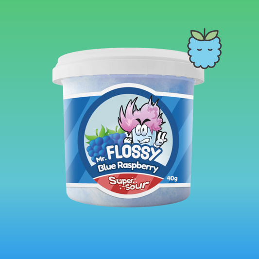 Barbe à Papa Framboise Bleue Acidulée